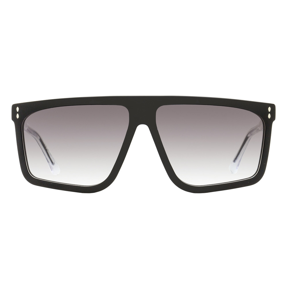 Isabel Marant Bluma Flat-Top Sunglasses IM0164/S 8079O Black/Clear 61mm - Picture 2 of 2